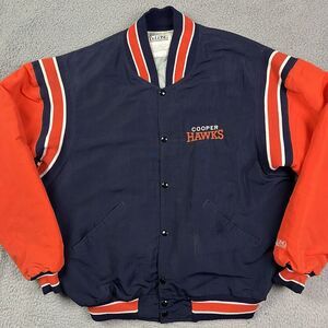 Vintage Robbinsdale Cooper Hawks‎ High School Jacket Coat Minnnesota MN Sz L